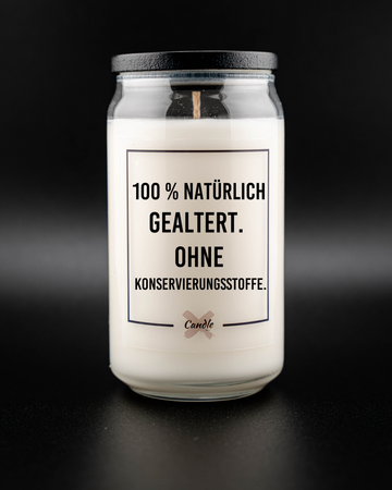 Kerze mit Spruch | 100% NATÜRLICH GEALTERT. OHNE KONSERVIERUNGSSTOFFE.